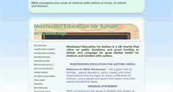 Desktop Screenshot of montessorieducationforautism.com